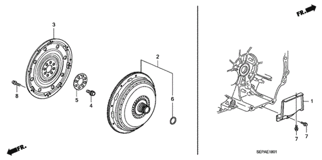 Torque Converter for 2008 Acura TL #0