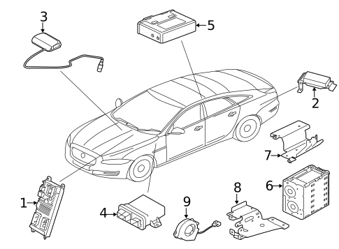 Headlamp Components for 2018 Jaguar XJR575 #1