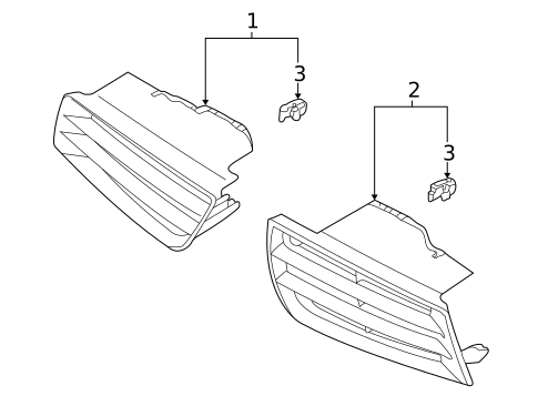 Grille & Components for 2003 Mitsubishi Galant #0