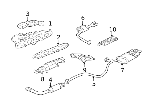 Exhaust Manifold for 1995 Pontiac Sunfire #0