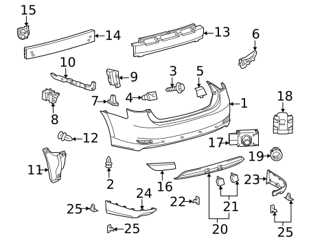 Bumper & Components - Rear for 2011 Lexus HS250h #0