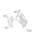R6029722AA - Electrical: Engine Starter, Remanufactured for Jeep: Wrangler | Ram: 2500, 3500 Image