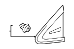 6011702210 - Body: Corner Trim for Toyota Image