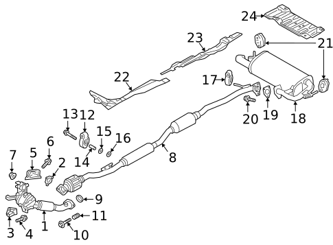 Exhaust Components for 2025 Mitsubishi Eclipse Cross #0