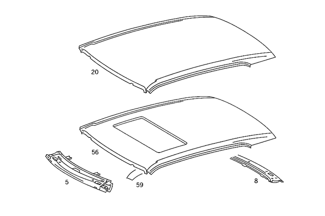 1266570009 - Roof: Paneling for Mercedes-Benz Image image