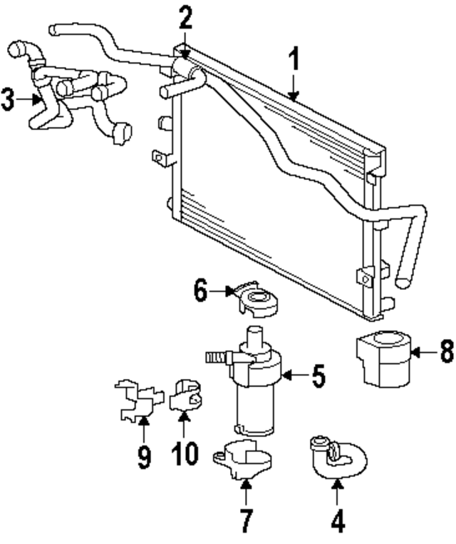 XR837410 - : Engine Coolant Hose for Jaguar Image