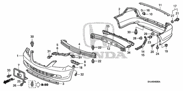 Bumpers (-'07) for 2007 Honda Odyssey #0