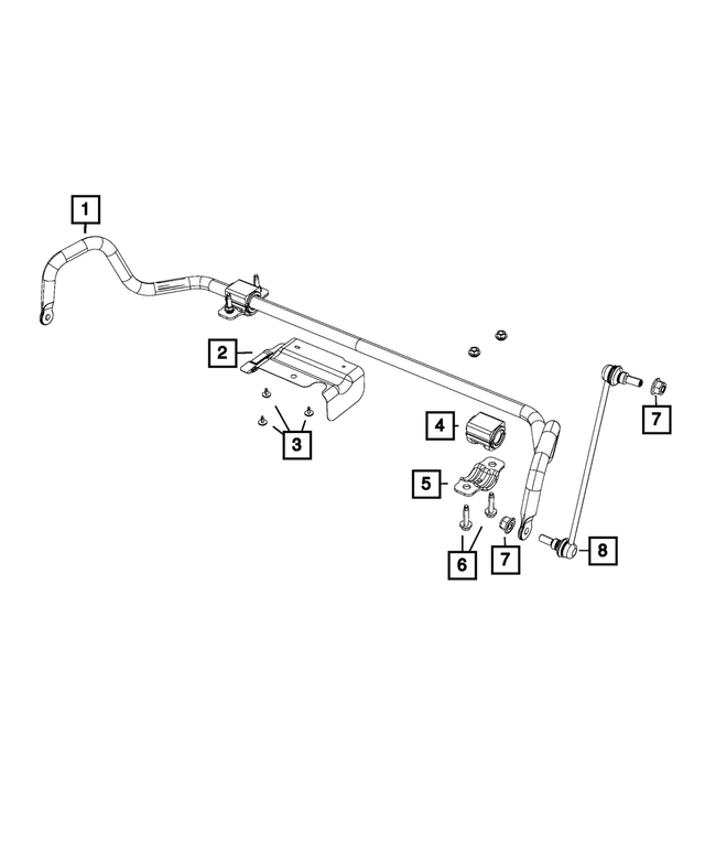 6104422AA - Front Suspension: Hex Head Bolt And Washer for Mopar Image image
