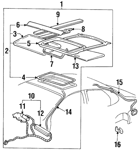 Sunroof for 1997 Ford Taurus #0