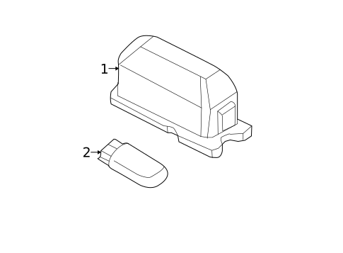 License Lamps for 2017 Ford Fusion #0