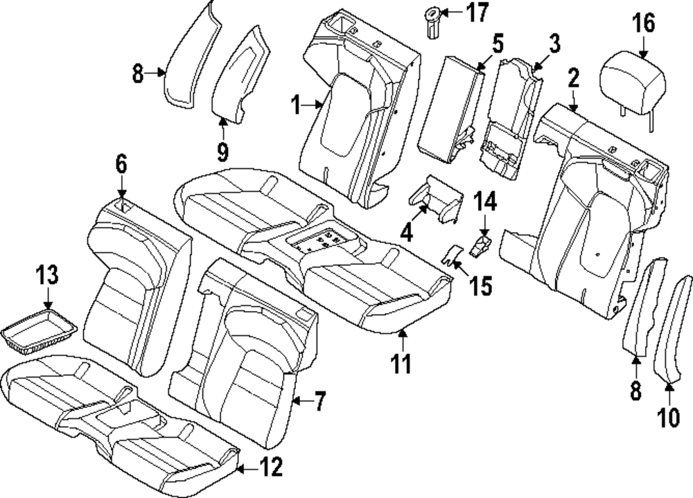Headrest - Porsche (9J1-885-901-AR-9M0)