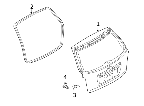 Gate & Hardware for 2011 Mazda CX-7 #0