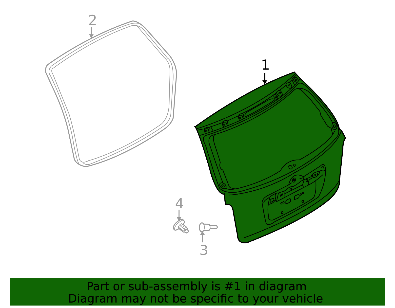 EGY1-62-02XE - Lift Gate - 2007-2012 Mazda CX-7 | Mazda Swag