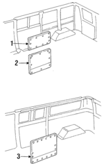 D7UZ1127472A - Body: Cargo Door Trim for Ford Image