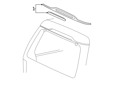 High Mounted Stop Lamp for 1996 Ford Explorer #0