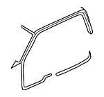 1F7072651A - Body: Weather-strip On Body for Mazda: B2500, B3000, B4000 Image