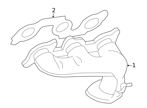 Exhaust Manifold for 2000 Toyota Solara #0