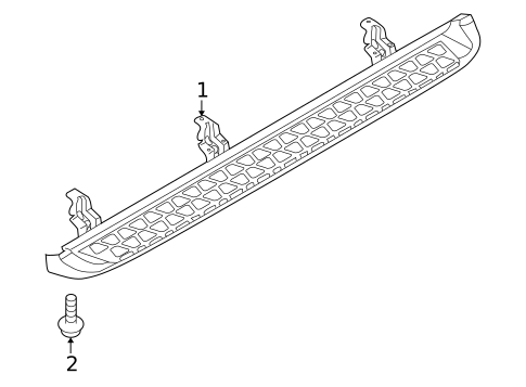 Exterior Trim - Pillars for 2009 Kia Borrego #1