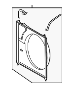 167110S011 - Cooling System: Shroud Assembly for Toyota: Sequoia, Tundra Image