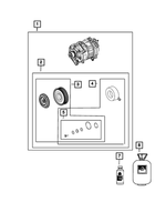68459833AF - Air Conditioners and Heaters: Air Conditioning Compressor for Mopar Image