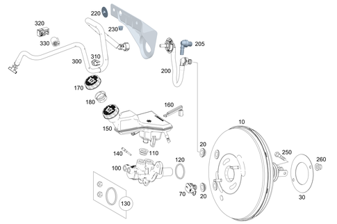 Brake Booster for 2022 Mercedes-Benz A 220 #0