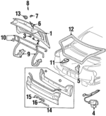 22607697 - Body: Trunk Lid for Oldsmobile: Cutlass Image