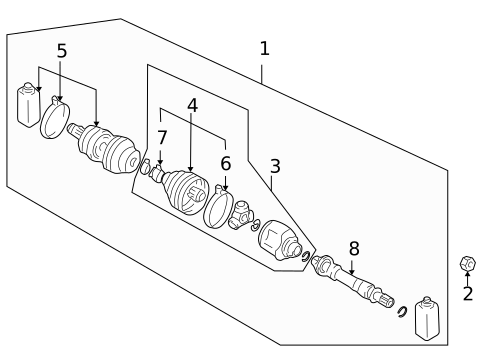 Drive Axles for 2006 Mitsubishi Outlander #1