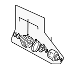 MN156833 - Front Drive Axle: Inner Cv Joint for Mitsubishi: Outlander Image