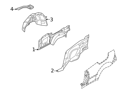 Inner Structure for 2007 Saab 9-3 #2