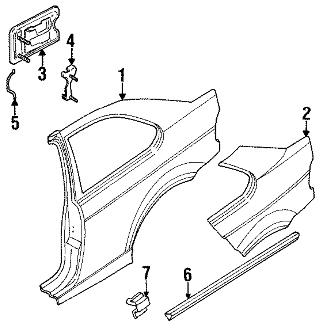 41008255241 - Body: Outer Panel for BMW Image