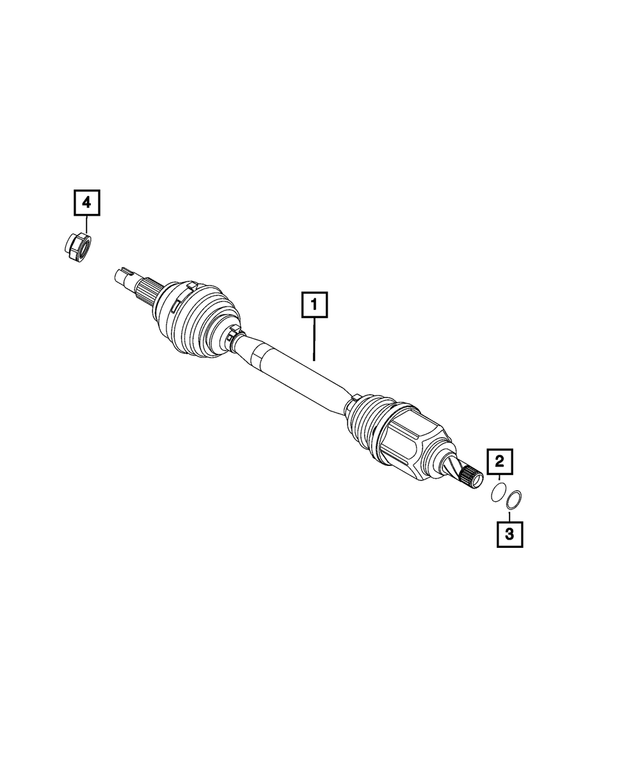 68616520AA - Differential and Drive Line: Axle Half Shaft for Mopar Image