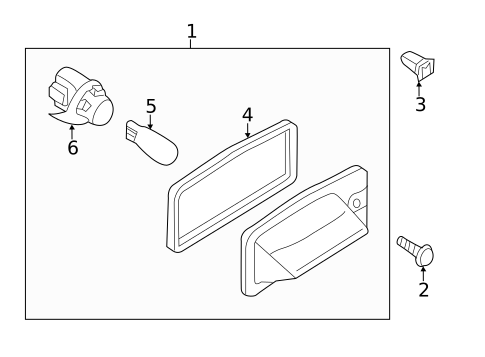 License Lamps for 2019 Nissan NV2500 #0