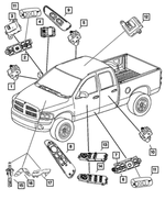5179917AA - Electrical: Power Seat Switch Knob for Mopar Image