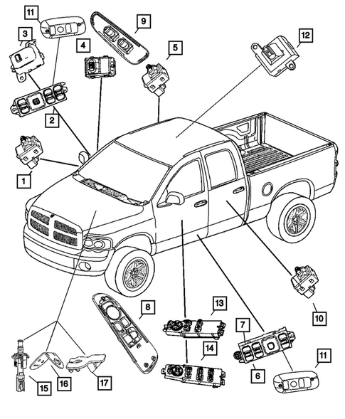 Switches for 2007 Dodge Ram 1500 #1
