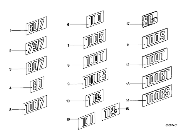 52531235872 - : Sticker - Silver for BMW-Motorrad Image