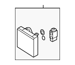 1K1820103E - HVAC: Evaporator Core for Volkswagen: CC, Eos, Golf, Golf R, GTI, Jetta, R32, Rabbit, Tiguan, Tiguan Limited Image