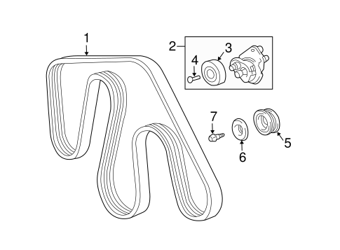 Belts & Pulleys for 2007 Toyota 4Runner | OEM Parts Online