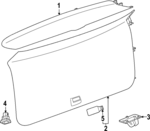 84916537 - : Lower Gate Trim for GM Image