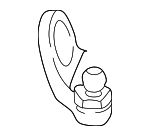 41217028454 - Body: Check Strap Mount for BMW: 745i, 745Li, 750i, 750Li, 760i, 760Li, Alpina B7 Image