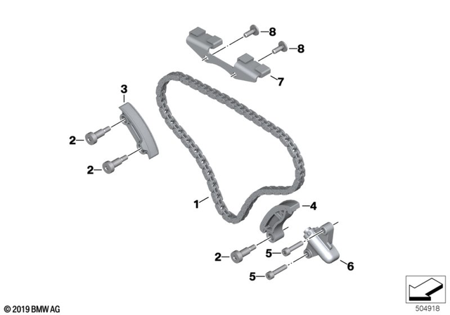 11318409696 - Engine: Timing Chain -  for BMW-Motorrad Image