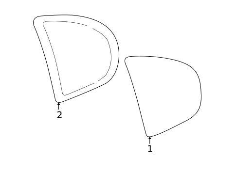 Glass & Hardware for 2004 Oldsmobile Alero #0