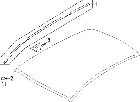 Exterior Trim - Roof for 2024 Subaru Crosstrek #1