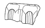 GNC5582DBAGD - Body: Seat Back Assembly Cover for Jaguar Image