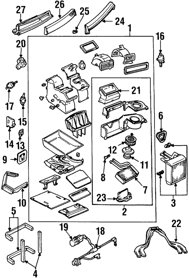 YS2Z18476AA - HVAC: Heater Core for Ford Image