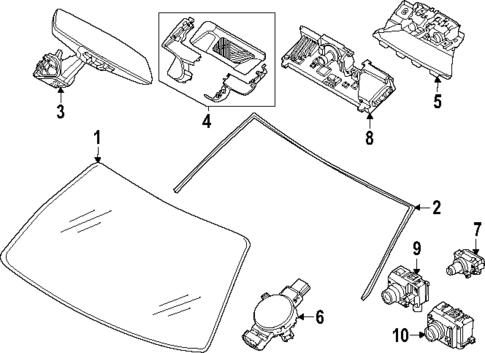 Glass - Windshield for 2025 BMW X3 #0