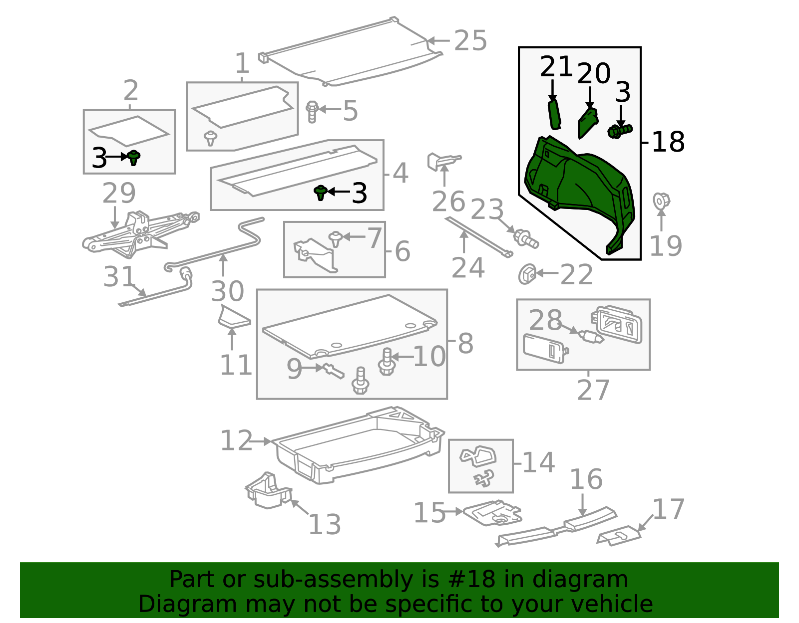 Toyota OEM Interior Quarter Panel Trim Panel 64730-47031-B2