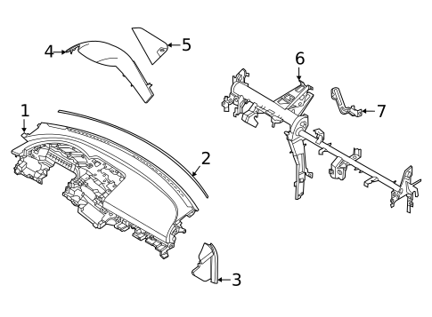 Instrument Panel for 2021 Hyundai Elantra #0