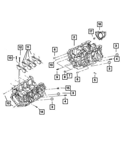 Cylinder Block for 2008 Chrysler Sebring #0