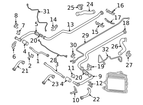 Hoses & Pipes for 2006 Porsche Cayman #0