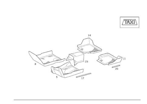 Rubber Mats for 1994 Mercedes-Benz E420 #0
